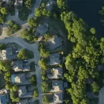 Dallas HOA Management Company - overhead view of neighborhood