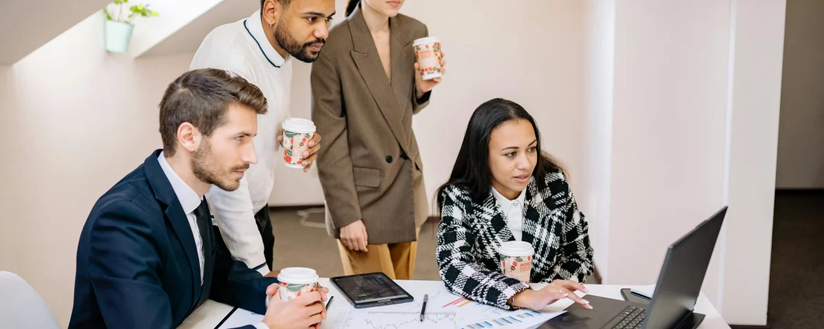 Team of professionals collaborating on a project to strengthen relationships and communication.